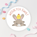 naklejki wielkanocne z króliczkiem