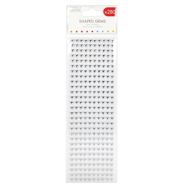 kryształki samoprzylepne serduszka