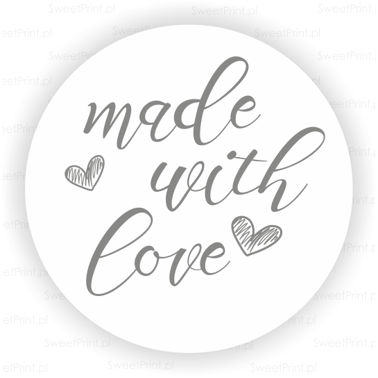 okrągłe naklejki do produktów handmade