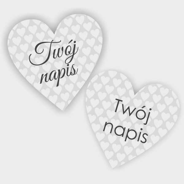 personalizowane naklejki serca