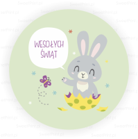 Naklejki wielkanocne  HAPPY BUNNY  