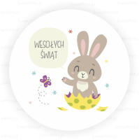 Naklejki wielkanocne  HAPPY BUNNY