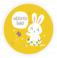 Naklejki wielkanocne  HAPPY BUNNY  