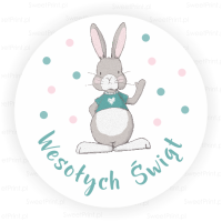Naklejki wielkanocne CUTE  BUNNY 