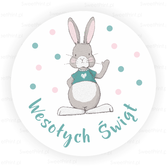 naklejki wielkanocne z króliczkiem