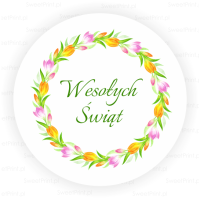 Naklejki WIELKANOCNY WIANEK