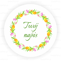 Naklejki WIELKANOCNY WIANEK - personalizowane