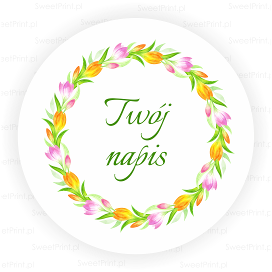 naklejki wielkanocne własny napis - SweetPrint.pl