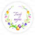 personalizowane naklejki wielkanocne - SweetPrint.pl