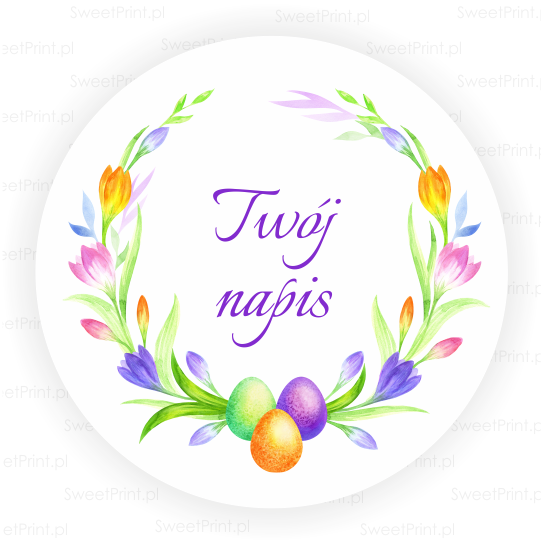 personalizowane naklejki wielkanocne - SweetPrint.pl