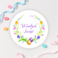 naklejki wielkanoc  z własnym napisem - SweetPrint.pl