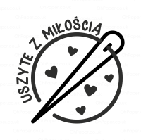 Stempel drewniany  - USZYTE Z MIŁOŚCIĄ