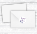 personalizowane naklejki z lawendą