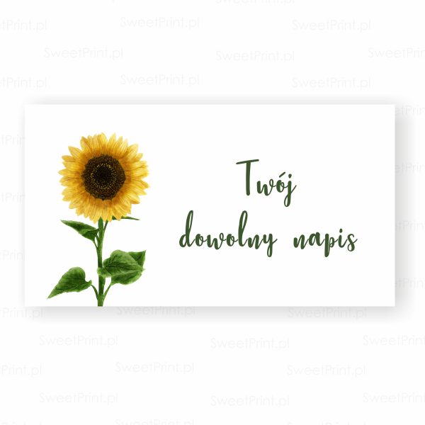 naklejki personalizowane ze słonecznikiem