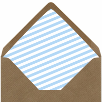 Wklejki / inserty  do kopert - błękitne paski