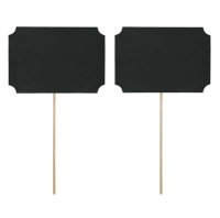Karteczki na patyczkach CZARNE / 2 szt
