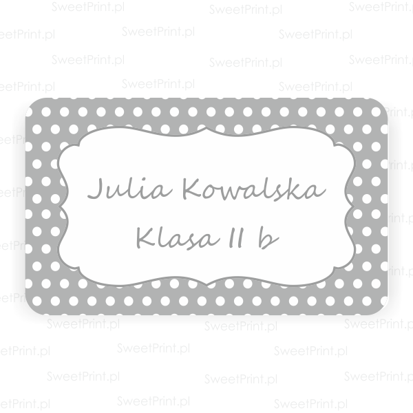personalizowane naklejki szkolne