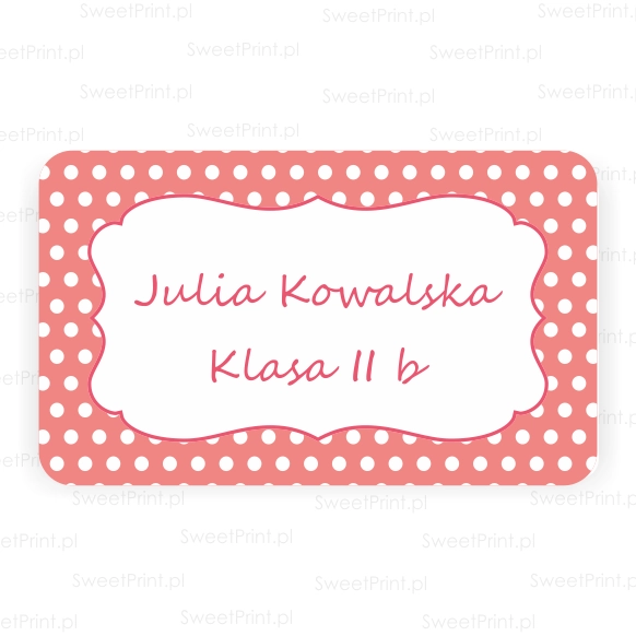 personalizowane naklejki szkolne