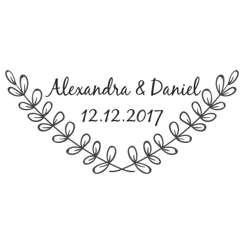 PERSONALIZOWANA pieczątka ślubna