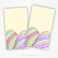 Etykietki / bileciki wielkanocne do wydruku - PISANKI
