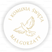 Personalizowane naklejki  na pierwszą komunię