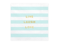 Serwetki papierowe - niebieskie paski, YUMMY