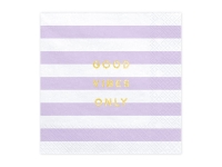 Serwetki papierowe - liliowe paski, YUMMY