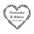 personalizowana pieczątka ślubna 