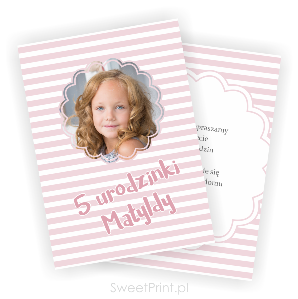 zaproszenia za zdjęciem - SweetPrint.pl