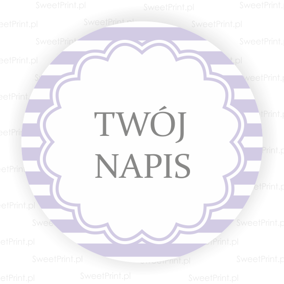 naklejki personalizowane z własnym tekstem - SweetPrint.pl