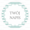 naklejki personalizowane z własnym tekstem - SweetPrint.pl