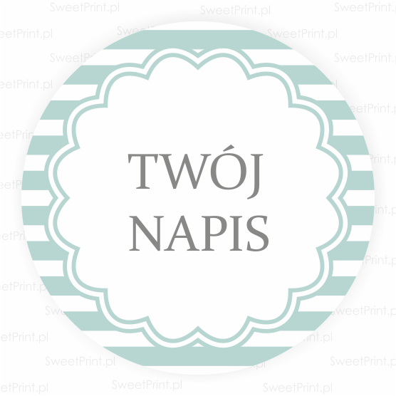 naklejki personalizowane z własnym tekstem - SweetPrint.pl