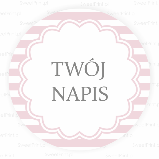 naklejki personalizowane z własnym tekstem - SweetPrint.pl