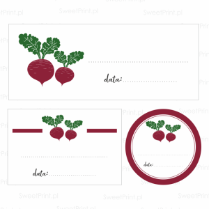 Naklejki na przetwory - BURAK