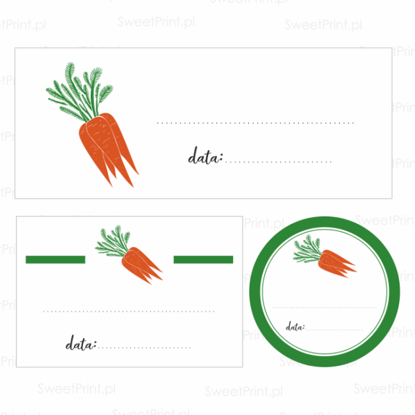 etykiety naklejki na przetwory