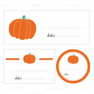 Naklejki na przetwory - DYNIA