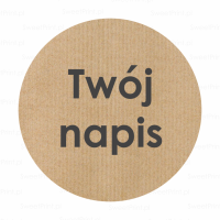 Naklejki "EKO" z własnym napisem 