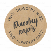 Naklejki "EKO" z własnym napisem