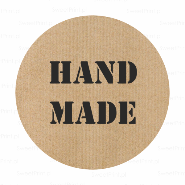 naklejki ekologiczne z napisem handmade - SweetPrint.pl