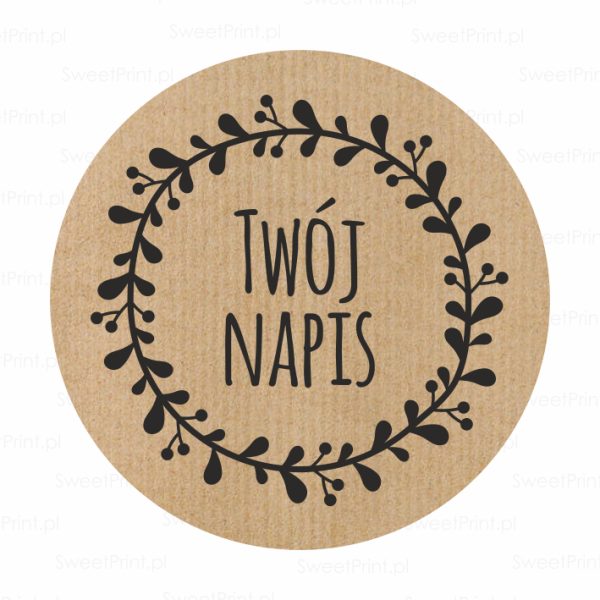 naklejki ekologiczne brązowe - SweetPrint.pl