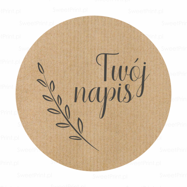 naklejki z papieru ekologicznego - SweetPrint.pl