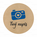 personalizowane naklejki z aparatem fotograficznym