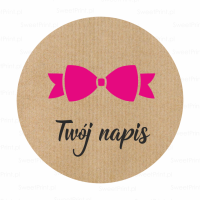 Personalizowane naklejki  kraft EKO KOKARDKA