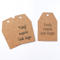 Etykiety  tekturowe z nadrukiem - eko CLASSIC