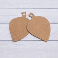 Tagi kraft  / zawieszki EKO  - LIŚĆ DUŻY