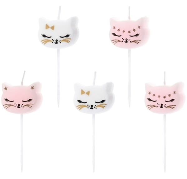 Świeczki na tort - kotek - SweetPrint.pl