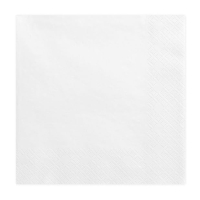 Serwetki papierowe - białe 33x33cm