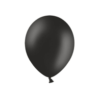 Balon lateksowy 23 cm CZARNY matowy