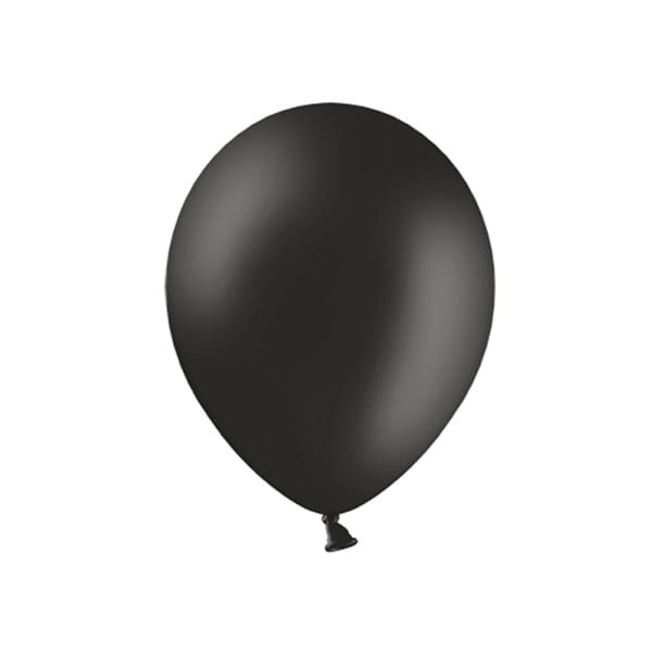 Czarne balony, matowe, 23 cm - SweetPrint.pl