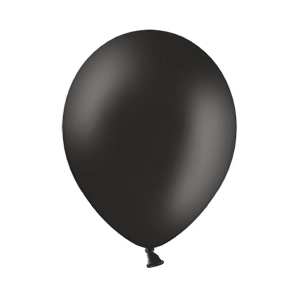 Czarne balony, matowe, 30 cm - SweetPrint.pl